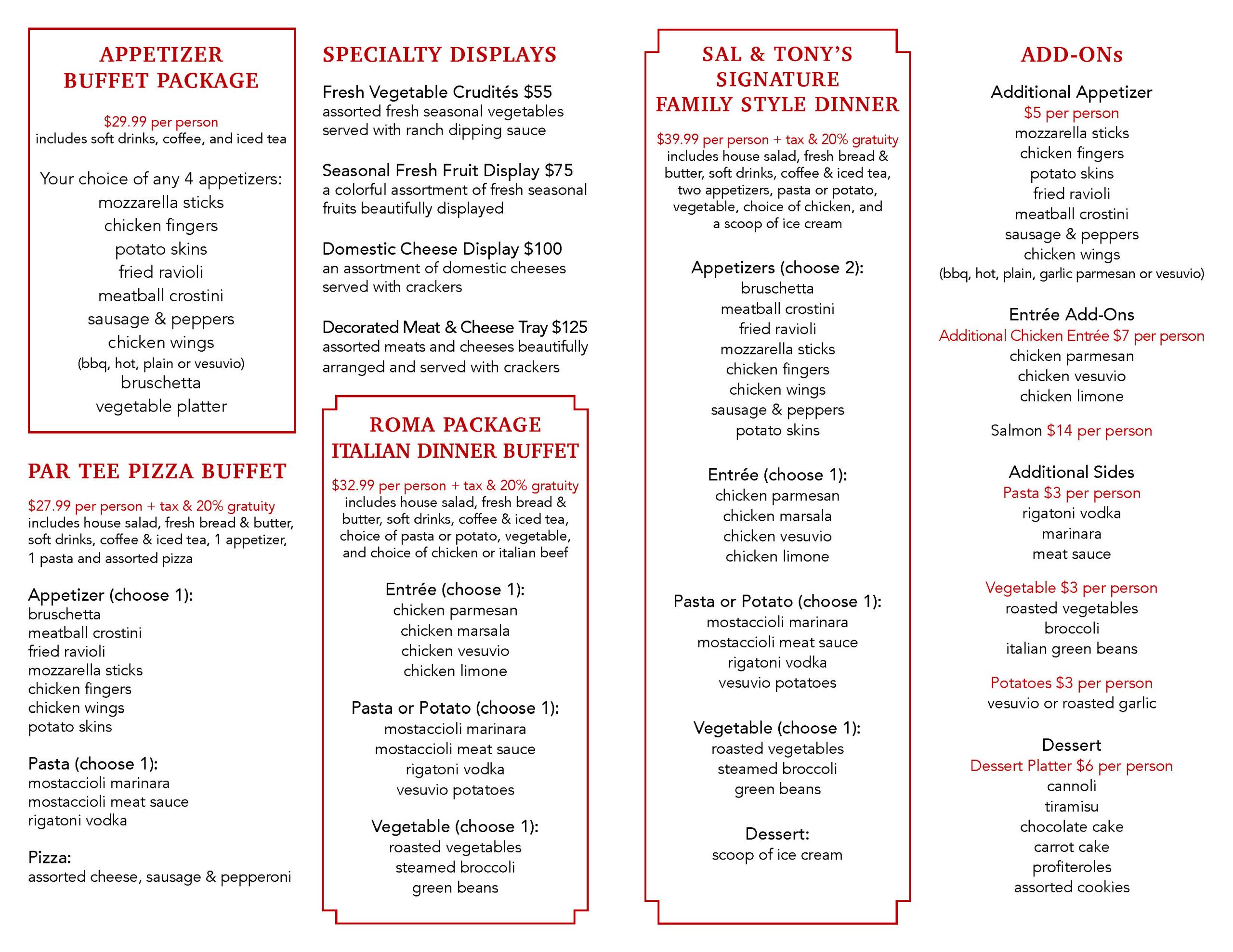 Sal&Tonys Events Page 2
