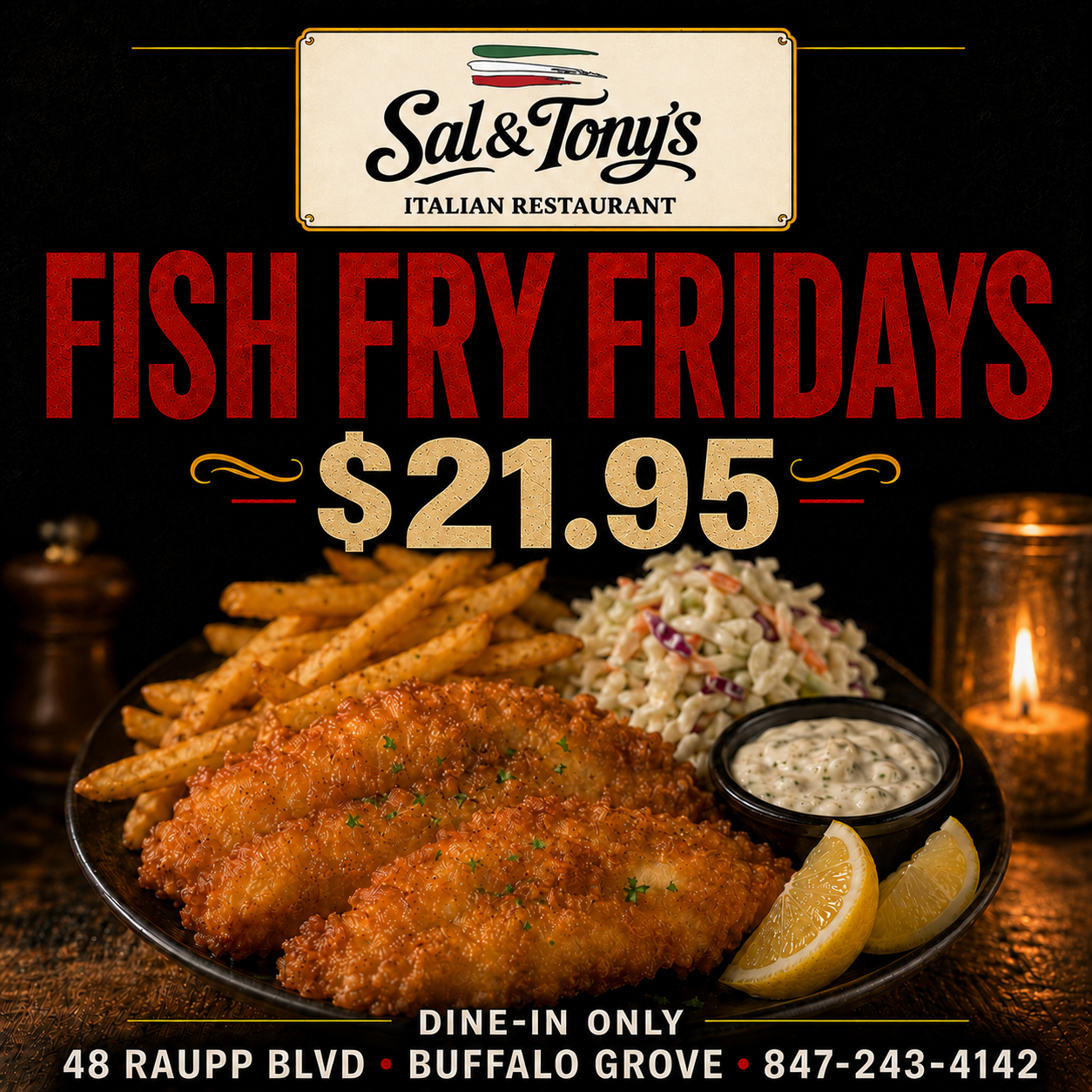 Friday Fish Fry at Sal & Tony
